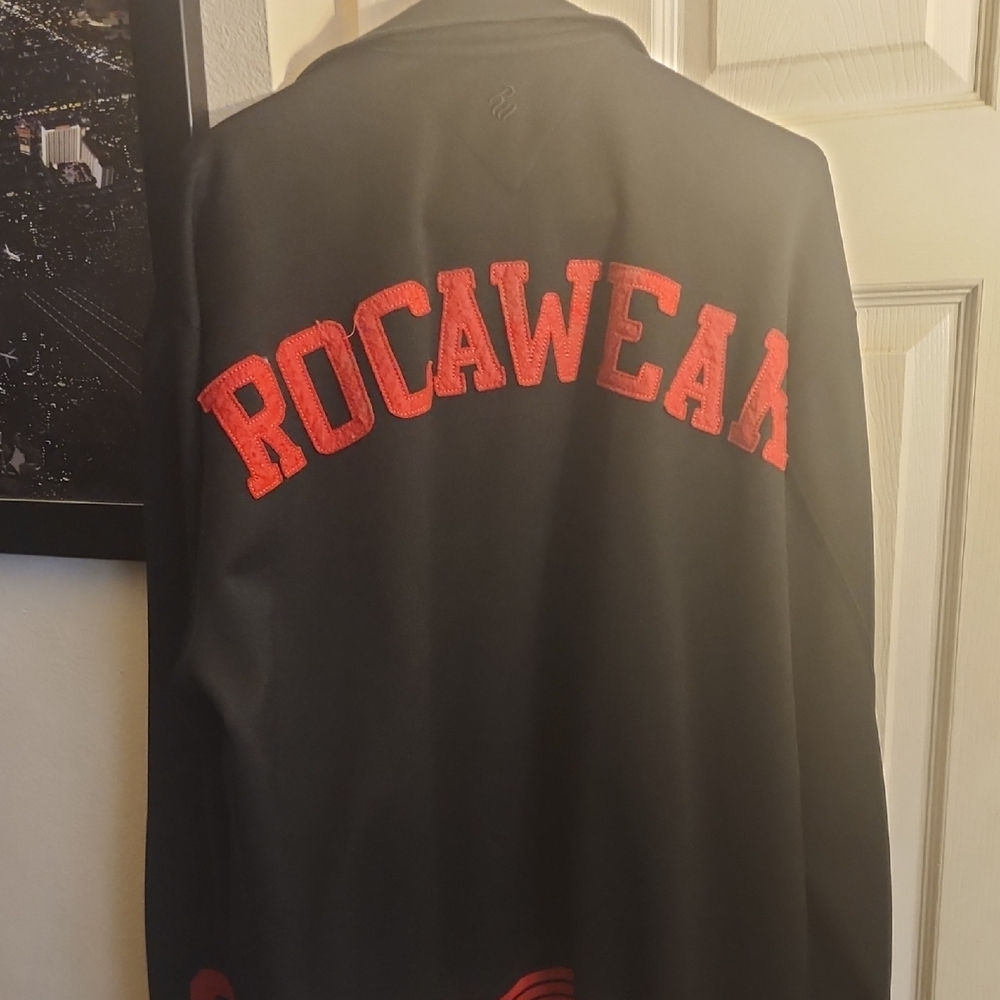 Rocawear Varsity Bomber Black Red Jacket